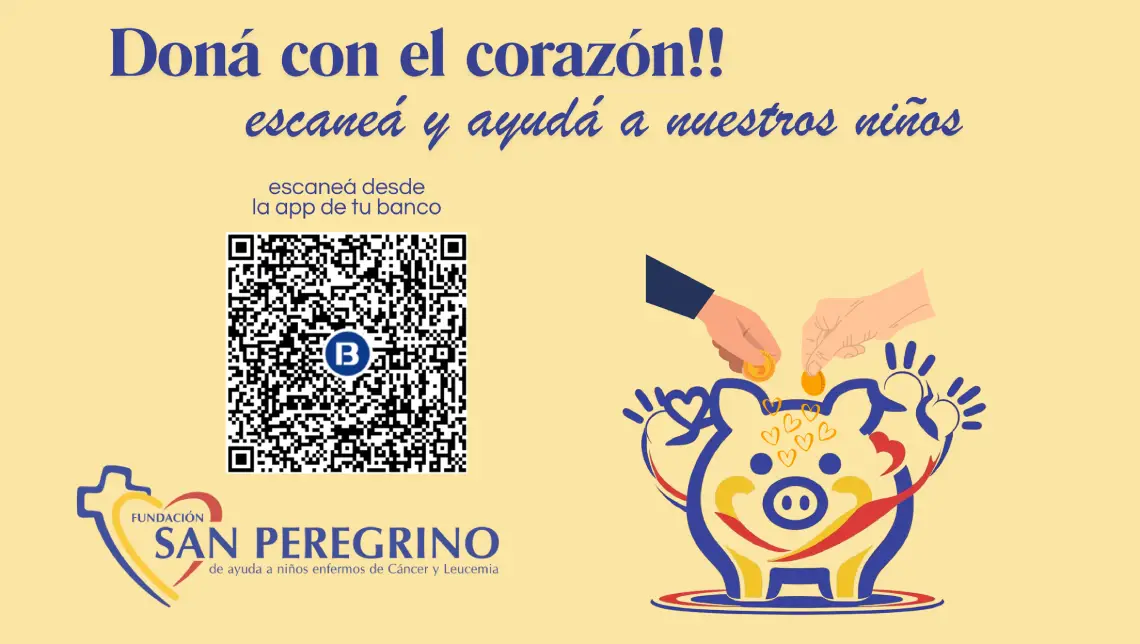 Código QR para donar a la Fundación San Peregrino